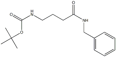 tert-butyl 4-(benzylamino)-4-oxobutylcarbamate 结构式