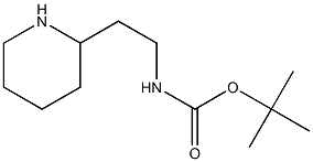 tert-butyl N-[2-(piperidin-2-yl)ethyl]carbamate 结构式