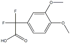 (3,4-Dimethoxyphenyl)-difluoroacetic acid 结构式