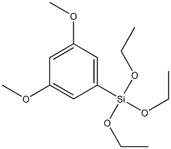 3,5 - 二甲氧基苯基三乙氧基硅烷 结构式