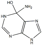 1H-Purin-6-ol,  6-amino-6,9-dihydro- 结构式