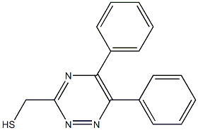 (5,6-diphenyl-1,2,4-triazin-3-yl)methyl hydrosulfide 结构式