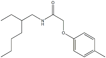 N-(2-ethylhexyl)-2-(4-methylphenoxy)acetamide 结构式