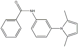 N-[3-(2,5-dimethyl-1H-pyrrol-1-yl)phenyl]benzamide 结构式