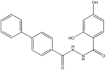 N'-([1,1'-biphenyl]-4-ylcarbonyl)-2,4-dihydroxybenzohydrazide 结构式