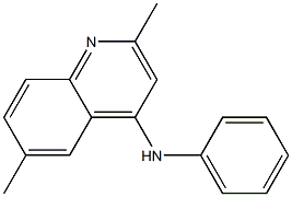 2,6-dimethyl-N-phenyl-4-quinolinamine 结构式