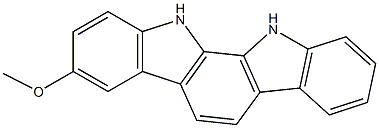 3-methoxy-11,12-dihydroindolo[2,3-a]carbazole 结构式