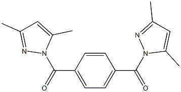 1-{4-[(3,5-dimethyl-1H-pyrazol-1-yl)carbonyl]benzoyl}-3,5-dimethyl-1H-pyrazole 结构式