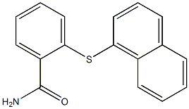 2-(1-naphthylsulfanyl)benzamide 结构式