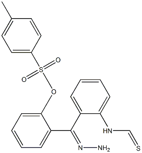 2-[2-(anilinocarbothioyl)carbohydrazonoyl]phenyl 4-methylbenzenesulfonate 结构式