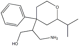 3-amino-2-(2-isopropyl-4-phenyltetrahydro-2H-pyran-4-yl)-1-propanol 结构式