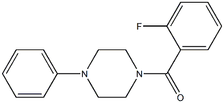 1-(2-fluorobenzoyl)-4-phenylpiperazine 结构式