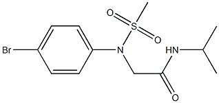 2-[4-bromo(methylsulfonyl)anilino]-N-isopropylacetamide 结构式