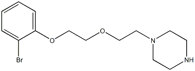 1-[2-({2-[(2-bromophenyl)oxy]ethyl}oxy)ethyl]piperazine 结构式