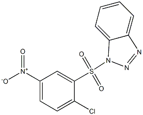 1-({2-chloro-5-nitrophenyl}sulfonyl)-1H-1,2,3-benzotriazole 结构式