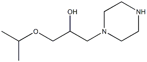 1-isopropoxy-3-(1-piperazinyl)-2-propanol 结构式