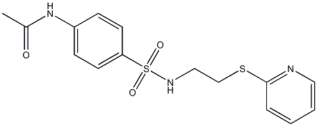 N-[4-({[2-(2-pyridinylsulfanyl)ethyl]amino}sulfonyl)phenyl]acetamide 结构式