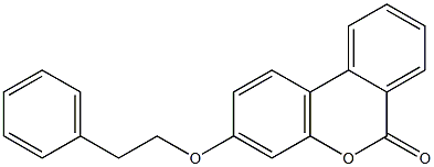 3-(2-phenylethoxy)-6H-benzo[c]chromen-6-one 结构式