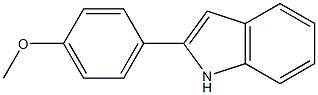 4-(1H-indol-2-yl)phenyl methyl ether 结构式