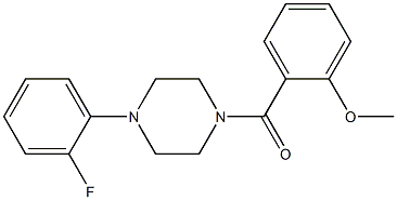 2-{[4-(2-fluorophenyl)-1-piperazinyl]carbonyl}phenyl methyl ether 结构式