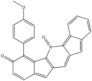 6-(4-methoxyphenyl)diindeno[1,2-b:2,1-e]pyridine-5,7-dione 结构式