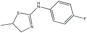 N-(4-fluorophenyl)-N-(5-methyl-4,5-dihydro-1,3-thiazol-2-yl)amine 结构式