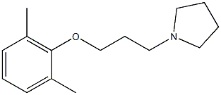 1-[3-(2,6-dimethylphenoxy)propyl]pyrrolidine 结构式