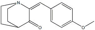 2-(4-methoxybenzylidene)quinuclidin-3-one 结构式