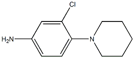 3-chloro-4-(1-piperidinyl)phenylamine 结构式