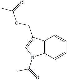 (1-acetyl-1H-indol-3-yl)methyl acetate 结构式