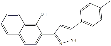 2-[5-(4-methylphenyl)-1H-pyrazol-3-yl]-1-naphthol 结构式