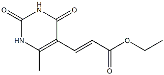 ethyl 3-(6-methyl-2,4-dioxo-1,2,3,4-tetrahydro-5-pyrimidinyl)acrylate 结构式