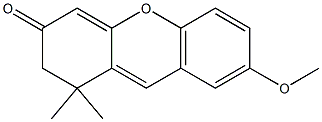 7-methoxy-1,1-dimethyl-1,2-dihydro-3H-xanthen-3-one 结构式