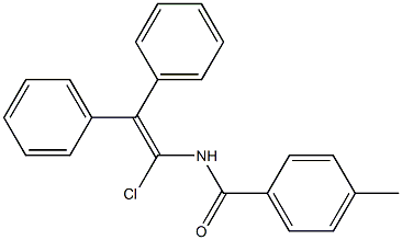 1-chloro-2,2-diphenylvinyl(4-methylphenyl)formamide 结构式
