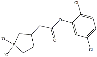 2,5-dichlorophenyl (1,1-dioxidotetrahydro-3-thienyl)acetate 结构式