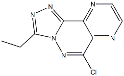 6-chloro-3-ethylpyrazino[2,3-d][1,2,4]triazolo[4,3-b]pyridazine 结构式