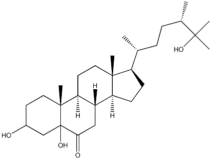 3,5,25-Trihydroxyergostan-6-one 结构式