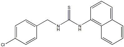 N-(4-chlorobenzyl)-N'-(1-naphthyl)thiourea 结构式