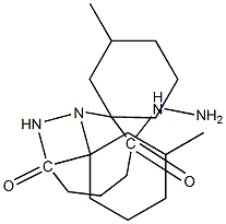 N'~1~,N'~5~-bis(3-methylcyclohexylidene)pentanedihydrazide 结构式