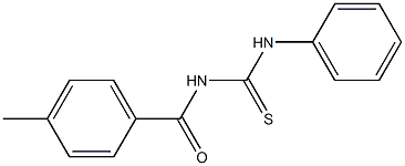 N-(4-methylbenzoyl)-N'-phenylthiourea 结构式