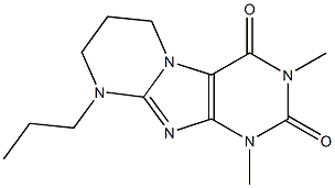 1,3-dimethyl-9-propyl-6,7,8,9-tetrahydropyrimido[2,1-f]purine-2,4(1H,3H)-dione 结构式