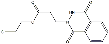 2-chloroethyl 3-(1,4-dioxo-3,4-dihydro-2(1H)-phthalazinyl)propanoate 结构式