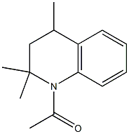 1-acetyl-2,2,4-trimethyl-1,2,3,4-tetrahydroquinoline 结构式