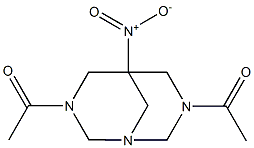 3,7-diacetyl-5-nitro-1,3,7-triazabicyclo[3.3.1]nonane 结构式