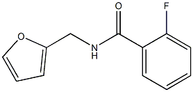 2-fluoro-N-(2-furylmethyl)benzamide 结构式