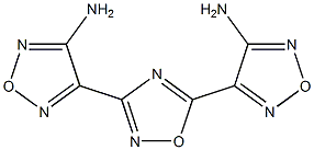 4-[5-(4-amino-1,2,5-oxadiazol-3-yl)-1,2,4-oxadiazol-3-yl]-1,2,5-oxadiazol-3-amine 结构式