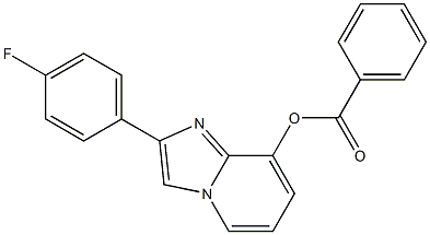 2-(4-fluorophenyl)imidazo[1,2-a]pyridin-8-yl benzoate 结构式