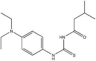 N-[4-(diethylamino)phenyl]-N'-(3-methylbutanoyl)thiourea 结构式