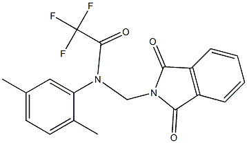 N-(2,5-dimethylphenyl)-N-[(1,3-dioxo-1,3-dihydro-2H-isoindol-2-yl)methyl]-2,2,2-trifluoroacetamide 结构式