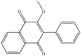 2-methoxy-3-phenylnaphthoquinone 结构式